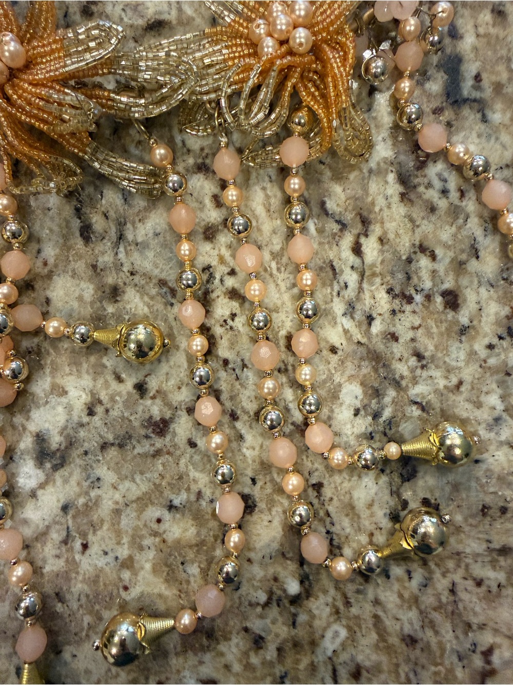 Beaded Floral Hanging Decor  “Wind Chime” - Picture 7 of 7